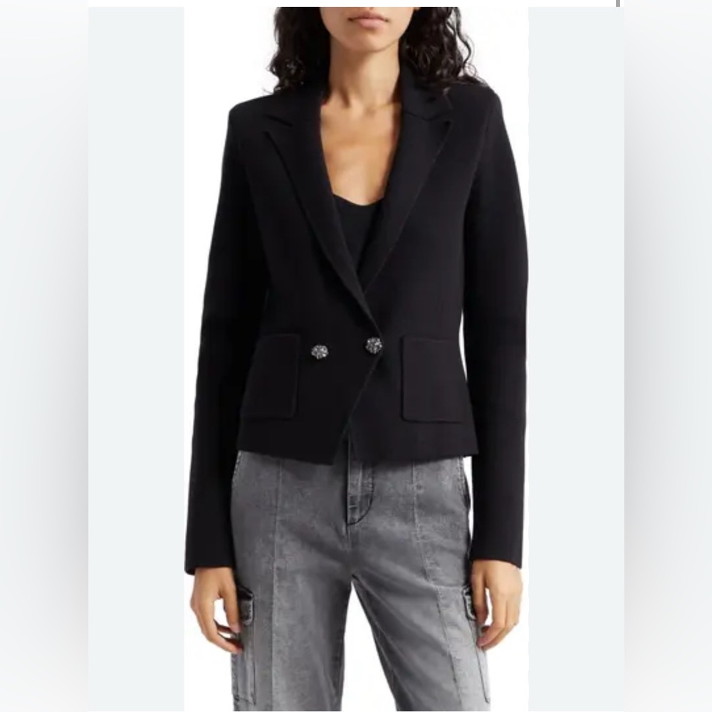 L'AGENCE Sofia Cotton Blend Cardigan Blazer size large